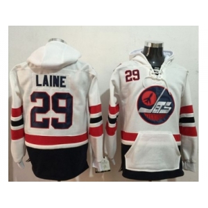 Winnipeg Jets #29 Patrik Laine White Name & Number Pullover NHL Hoodie