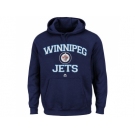 Winnipeg Jets Majestic Navy Blue Heart & Soul Hoodie