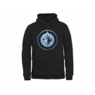 Winnipeg Jets Rinkside Black Pond Hockey Pullover Hoodie