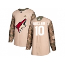 Men Adidas Phoenix Coyotes #10 Anthony Duclair Camo Authentic 2017 Veterans Day Stitched NHL Jersey