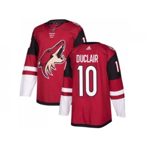 Men Adidas Phoenix Coyotes #10 Anthony Duclair Maroon Home Authentic Stitched NHL Jersey