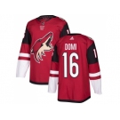 Men Adidas Phoenix Coyotes #16 Max Domi Maroon Home Authentic Stitched NHL Jersey