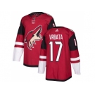 Men Adidas Phoenix Coyotes #17 Radim Vrbata Maroon Home Authentic Stitched NHL Jersey