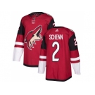 Men Adidas Phoenix Coyotes #2 Luke Schenn Maroon Home Authentic Stitched NHL Jersey