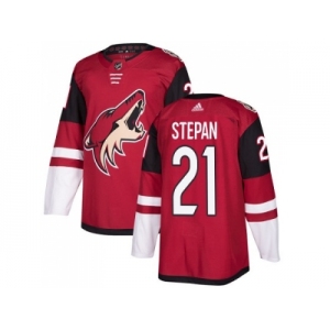 Men Adidas Phoenix Coyotes #21 Derek Stepan Maroon Home Authentic Stitched NHL Jersey
