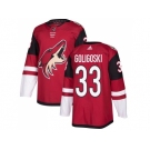 Men Adidas Phoenix Coyotes #33 Alex Goligoski Maroon Home Authentic Stitched NHL Jerse