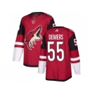 Men Adidas Phoenix Coyotes #55 Jason Demers Maroon Home Authentic Stitched NHL Jersey