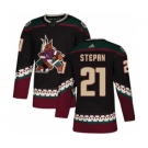 Men's Arizona Coyotes #21 Derek Stepan Black Alternate Stitched Hockey Jersey