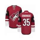 Men's Arizona Coyotes #35 Louis Domingue Red Home Stitched NHL Jersey