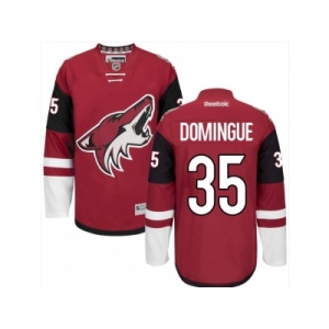 Men's Arizona Coyotes #35 Louis Domingue Red Home Stitched NHL Jersey
