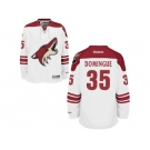 Men's Arizona Coyotes #35 Louis Domingue White Away NHL Jersey