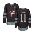 Men's Coyotes #11 Brendan Perlini Black 1917-2017 100th Anniversary Stitched Hockey Jersey