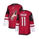 Men's Coyotes #11 Brendan Perlini Maroon Home Stitched Hockey Jersey