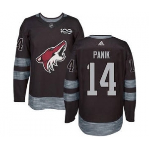 Men's Coyotes #14 Richard Panik Black 1917-2017 100th Anniversary Stitched Hockey Jersey