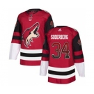 Men's Coyotes #34 Carl Soderberg Maroon Home Authentic Drift Fashion Stitched Hockey Jersey