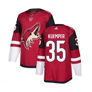 Men's Coyotes #35 Darcy Kuemper Maroon Home Stitched Hockey Jersey