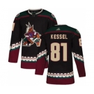 Men's Coyotes #81 Phil Kessel Black Alternate Stitched Hockey Jersey