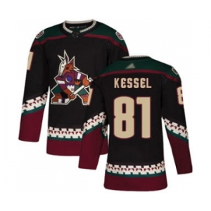 Men's Coyotes #81 Phil Kessel Black Alternate Stitched Hockey Jersey