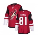 Men's Coyotes #81 Phil Kessel Maroon Home Stitched Hockey Jersey