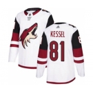 Men's Coyotes #81 Phil Kessel White Road Stitched Hockey Jersey