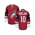 Men's Reebok Arizona Coyotes #10 Anthony Duclair Authentic Burgundy Red Home NHL Jersey