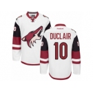 Men's Reebok Arizona Coyotes #10 Anthony Duclair Authentic White Away NHL Jersey