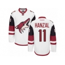 Men's Reebok Arizona Coyotes #11 Martin Hanzal Authentic White Away NHL Jersey