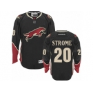 Men's Reebok Arizona Coyotes #20 Dylan Strome Authentic Black Third NHL Jersey