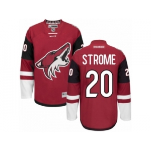 Men's Reebok Arizona Coyotes #20 Dylan Strome Authentic Burgundy Red Home NHL Jersey