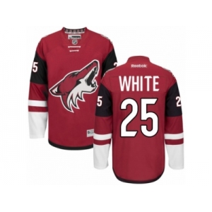 Men's Reebok Arizona Coyotes #25 Ryan White Authentic Burgundy Red Home NHL Jersey