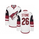 Men's Reebok Arizona Coyotes #26 Michael Stone Authentic White Away NHL Jersey