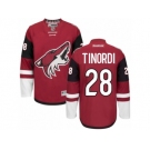 Men's Reebok Arizona Coyotes #28 Jarred Tinordi Authentic Burgundy Red Home NHL Jersey