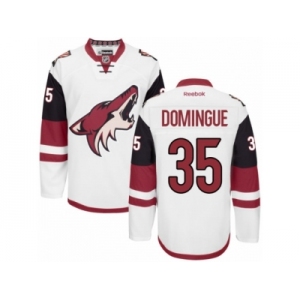 Men's Reebok Arizona Coyotes #35 Louis Domingue Authentic White Away NHL Jersey