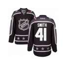 Men's Reebok Arizona Coyotes #41 Mike Smith Authentic Black Pacific Division 2017 All-Star NHL Jersey