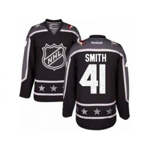 Men's Reebok Arizona Coyotes #41 Mike Smith Authentic Black Pacific Division 2017 All-Star NHL Jersey