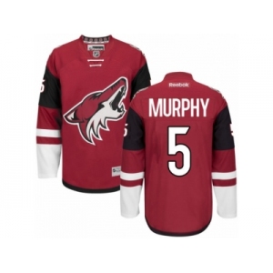 Men's Reebok Arizona Coyotes #5 Connor Murphy Authentic Burgundy Red Home NHL Jersey