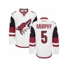 Men's Reebok Arizona Coyotes #5 Connor Murphy Authentic White Away NHL Jersey