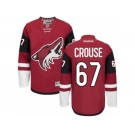 Men's Reebok Arizona Coyotes #67 Lawson Crouse Authentic Burgundy Red Home NHL Jersey