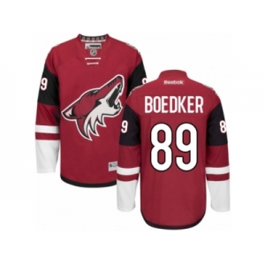 Men's Reebok Arizona Coyotes #89 Mikkel Boedker Authentic Burgundy Red Home NHL Jersey