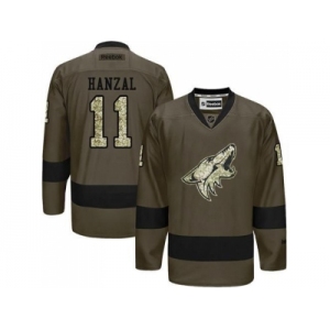 Phoenix Coyotes #11 Martin Hanzal Green Salute to Service Stitched NHL Jersey