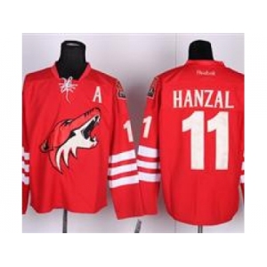 nhl jerseys phoenix coyotes #11 hanzal red