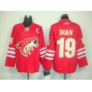 nhl jerseys phoenix coyotes #19 doan red (C)