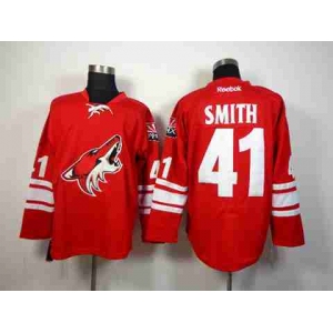 nhl jerseys phoenix coyotes #41 smith red