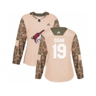 Women Adidas Phoenix Coyotes #19 Shane Doan Camo Authentic 2017 Veterans Day Stitched NHL Jersey