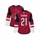 Women Adidas Phoenix Coyotes #21 Derek Stepan Maroon Home Authentic Stitched NHL Jersey