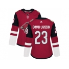 Women Adidas Phoenix Coyotes #23 Oliver Ekman-Larsson Maroon Home Authentic Stitched NHL Jersey