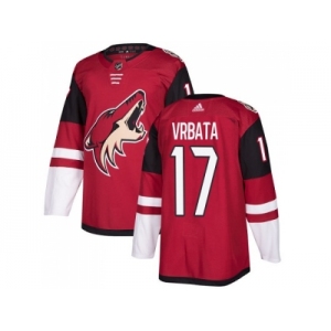 Youth Adidas Phoenix Coyotes #17 Radim Vrbata Maroon Home Authentic Stitched NHL Jersey