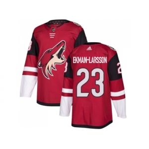 Youth Adidas Phoenix Coyotes #23 Oliver Ekman-Larsson Maroon Home Authentic Stitched NHL Jersey