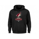 Arizona Coyotes Majestic Black Critical Victory VIII Fleece Hoodie