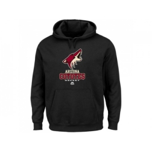 Arizona Coyotes Majestic Black Critical Victory VIII Fleece Hoodie